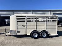 2026 3 horse Delta 3 Horse Bumper Pull Trailer