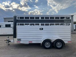 2026 Stock horse Shadow 16' Livestock Bumper Pull Trailer