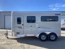 2026 2 horse Shadow 2 Horse Straight Load Bumper Pull Trailer