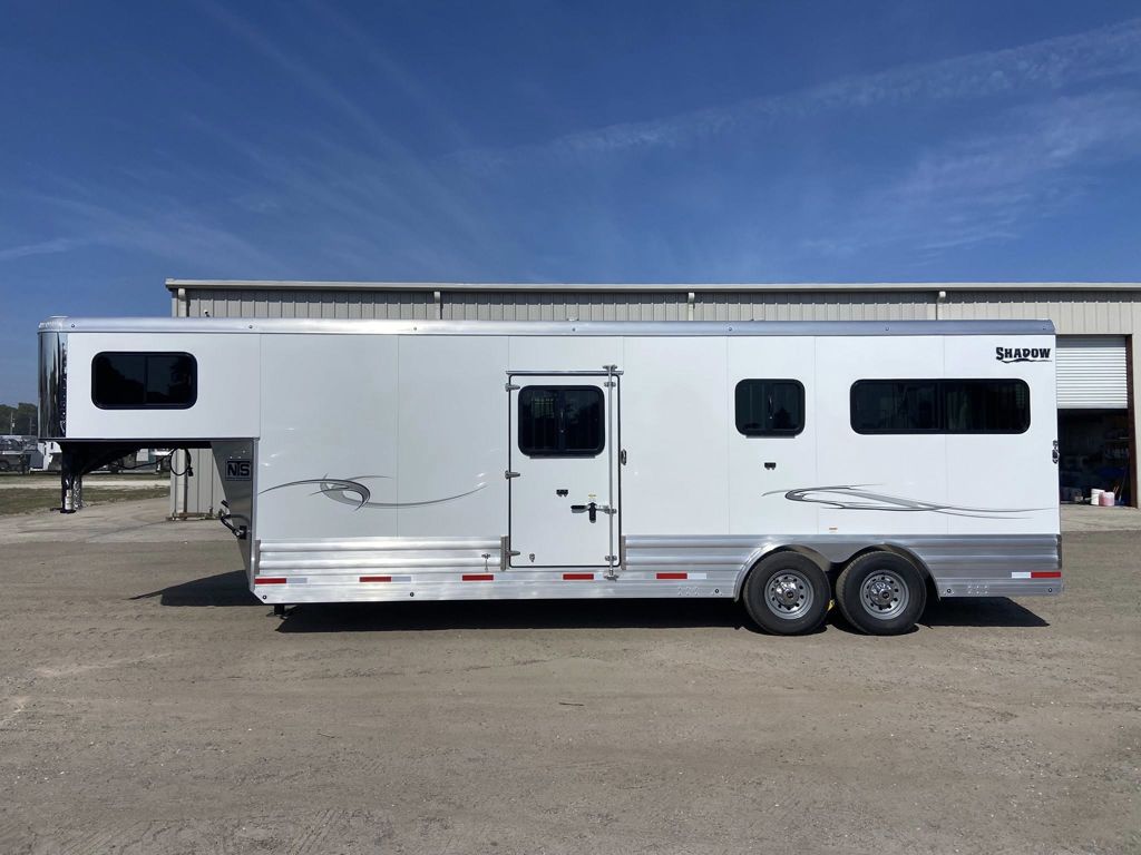2026 Shadow 2+1 horse straight load gooseneck trailer