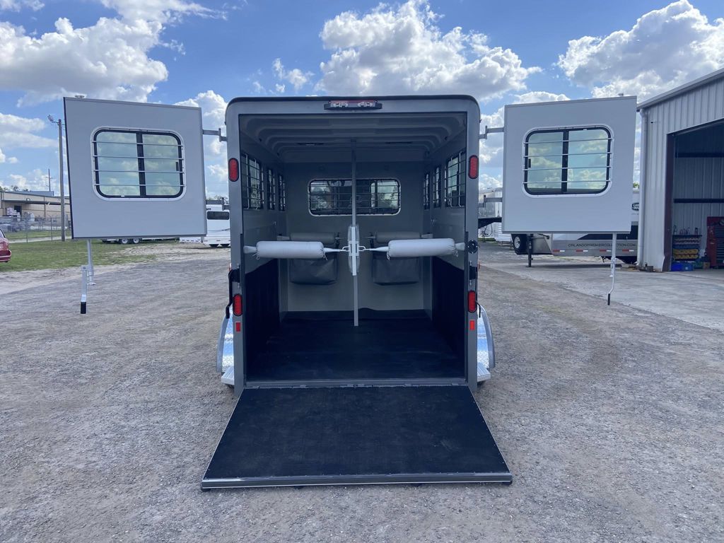 2026 Hawk 2 horse straight load bumper pull trailer