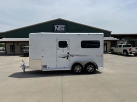 2026 2 horse Trails West 2 Horse Straight Load Bumper Pull Trailer