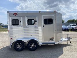 2021 2 horse Hart 2 Horse Slant Load Bumper Pull Trailer