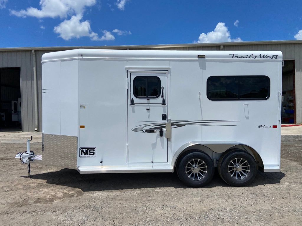 2027 Trails West 2 horse straight load bumper pull trailer
