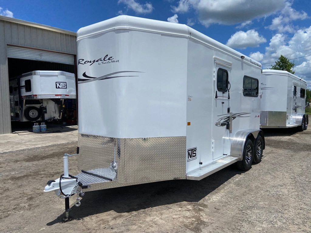 2027 Trails West 2 horse straight load bumper pull trailer