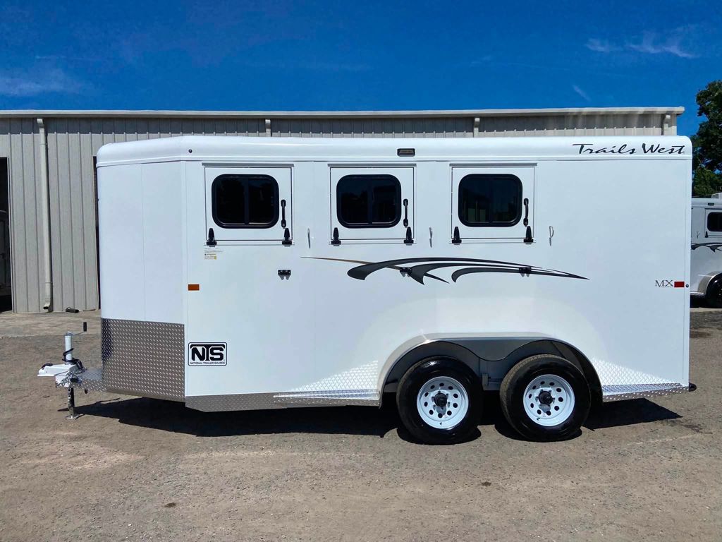2027 Trails West 3 Horse Slant Load Bumper Pull Trailer