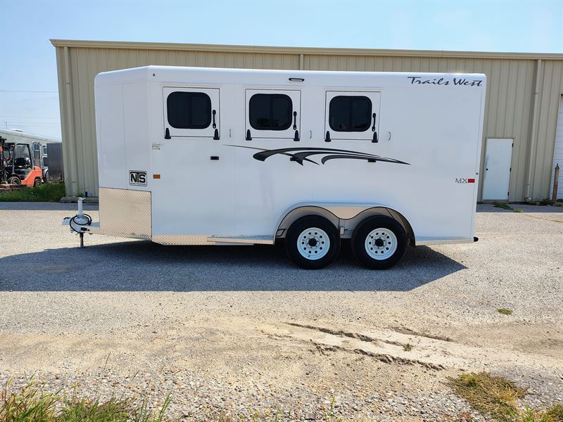 2026 Trails West 3 Horse Bumper Pull Trailer