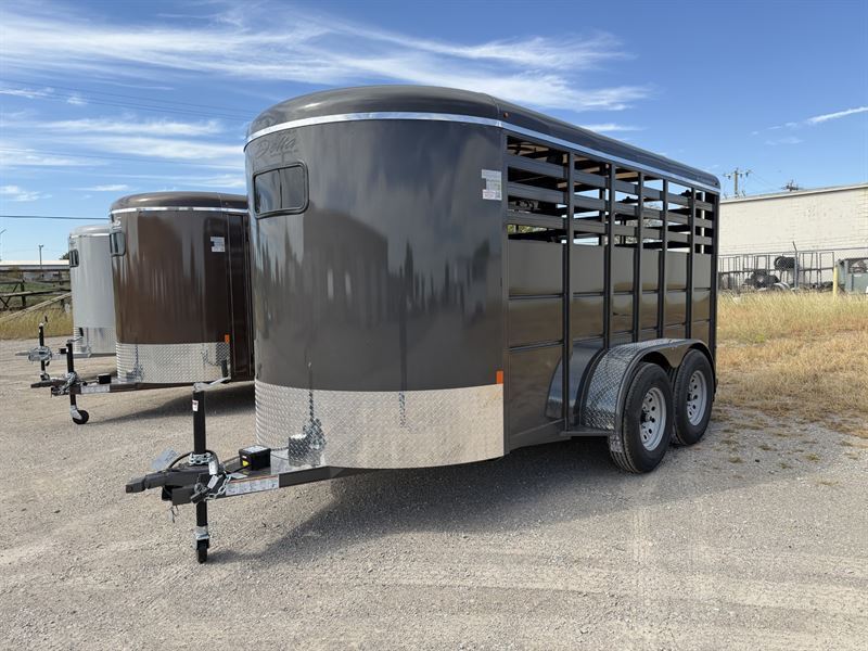 2026 Delta 14' livestock bumper pull trailer