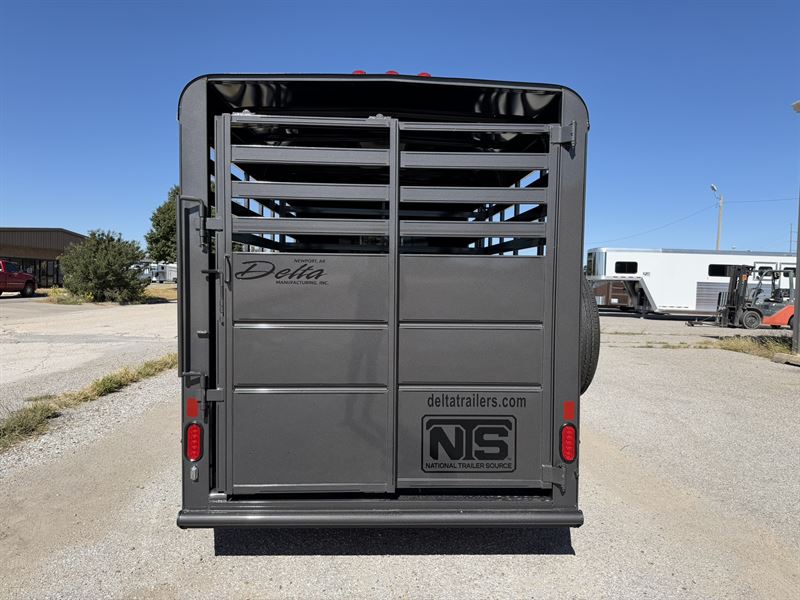 2026 Delta 14' livestock bumper pull trailer