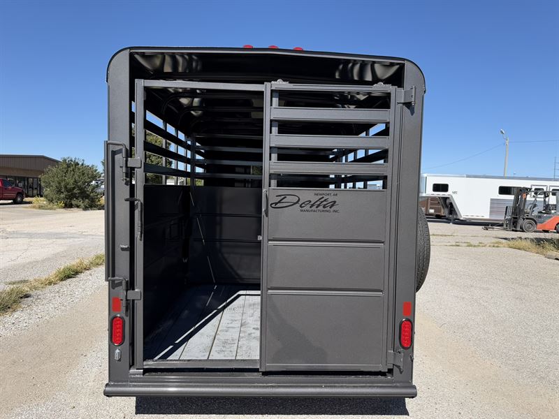 2026 Delta 14' livestock bumper pull trailer