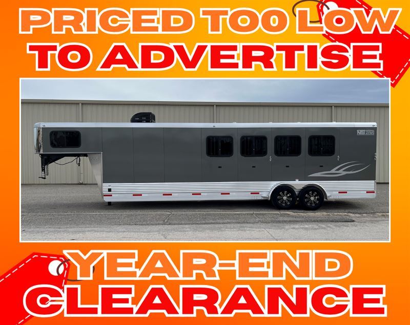 2023 Shadow 4 Horse Gooseneck Trailer