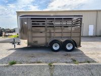 2025 2 horse Delta 2 Horse Bumper Pull Trailer