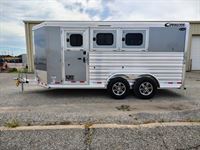 2026 3 horse Cimarron 3 Horse Bumper Pull Trailer