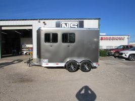 2026 2 horse Bar-M 2 Horse Slant Load Bumper Pull Trailer