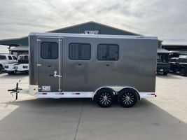 2026 3 horse Bar-M 3 Horse Slant Load Bumper Pull Trailer