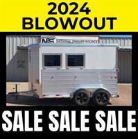 2024 2 horse Bar-M 2 Horse Bumper Pull Trailer