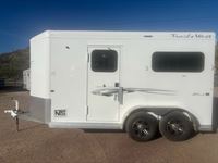 2022 2 horse Trails West 2 Horse Straight Load Bumper Pull Trailer