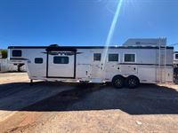 2026 3 horse Bison Silverado 3 Horse Side Load 13' Living Quarters