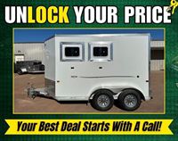 2023 2 horse Frontier 2 Horse Bumper Pull Trailer
