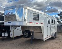 2026 3 horse Exiss 3 Horse Gooseneck Trailer