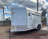 2026 Stock horse Exiss 16' Livestock Bumper Pull Trailer