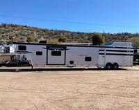 2026 Stock horse Bison Trail Hand 15' Livestock 15' Living Quarters