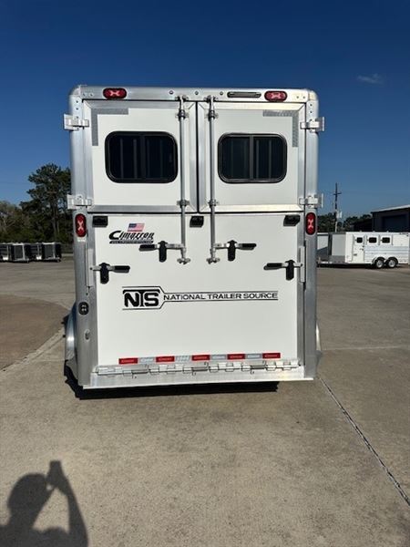 2025 Cimarron 2 horse straight load bumper pull trailer