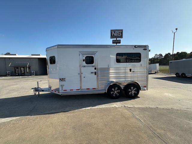 2025 Cimarron 2 horse straight load bumper pull trailer