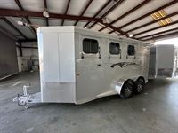 2026 3 horse Trails West 3 Horse Bumper Pull Trailer