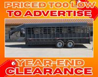 2024 Stock horse Big Bend 20' Livestock Gooseneck Trailer