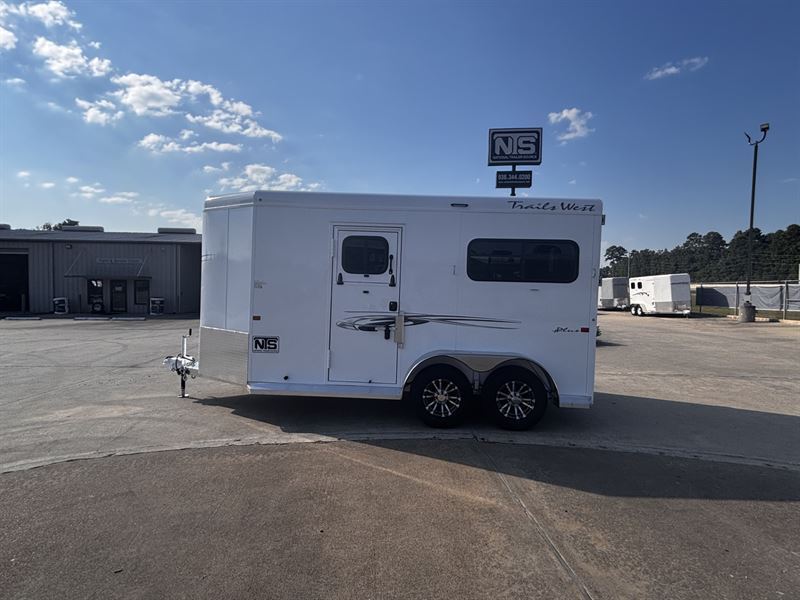 2026 Trails West 2 Horse Straight Load Bumper Pull Trailer