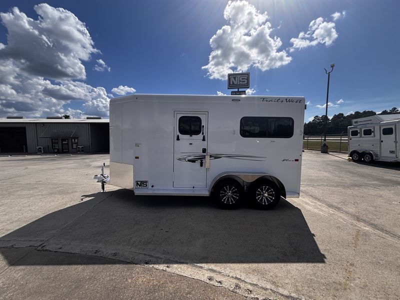 2026 Trails West 2 Horse Straight Load Bumper Pull Trailer
