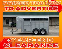2024 2 horse Delta 2 Horse Bumper Pull Trailer