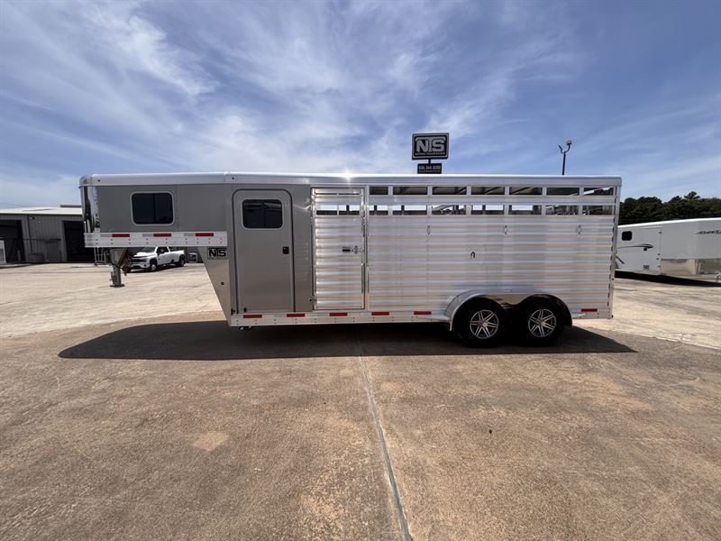 2025 Exiss 20' Livestock Gooseneck Trailer