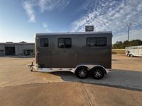 2026 2 horse Bar-M 2 Horse Straight Load Bumper Pull Trailer