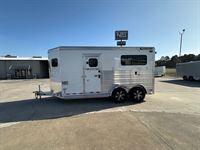 2025 2 horse Cimarron 2 Horse Straight Load Bumper Pull Trailer