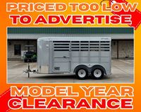2024 2 horse Delta 2 Horse Bumper Pull Trailer