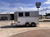 2025 2 horse Exiss 2 Horse Bumper Pull Trailer