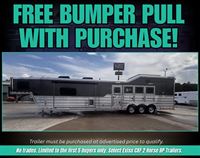 2026 4 horse Cimarron 4 Horse Side Load with 17'9" Outlaw Conversions