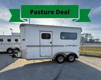 2005 2 horse Sundowner 2 Horse Straight Load Bumper Pull Trailer