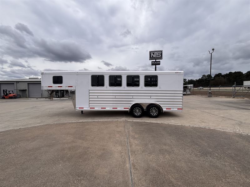 2026 Exiss 4 horse gooseneck trailer