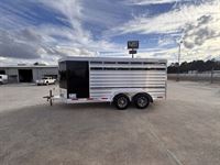 2026 Stock horse Exiss 6 Pen Livestock Bumper Pull Trailer