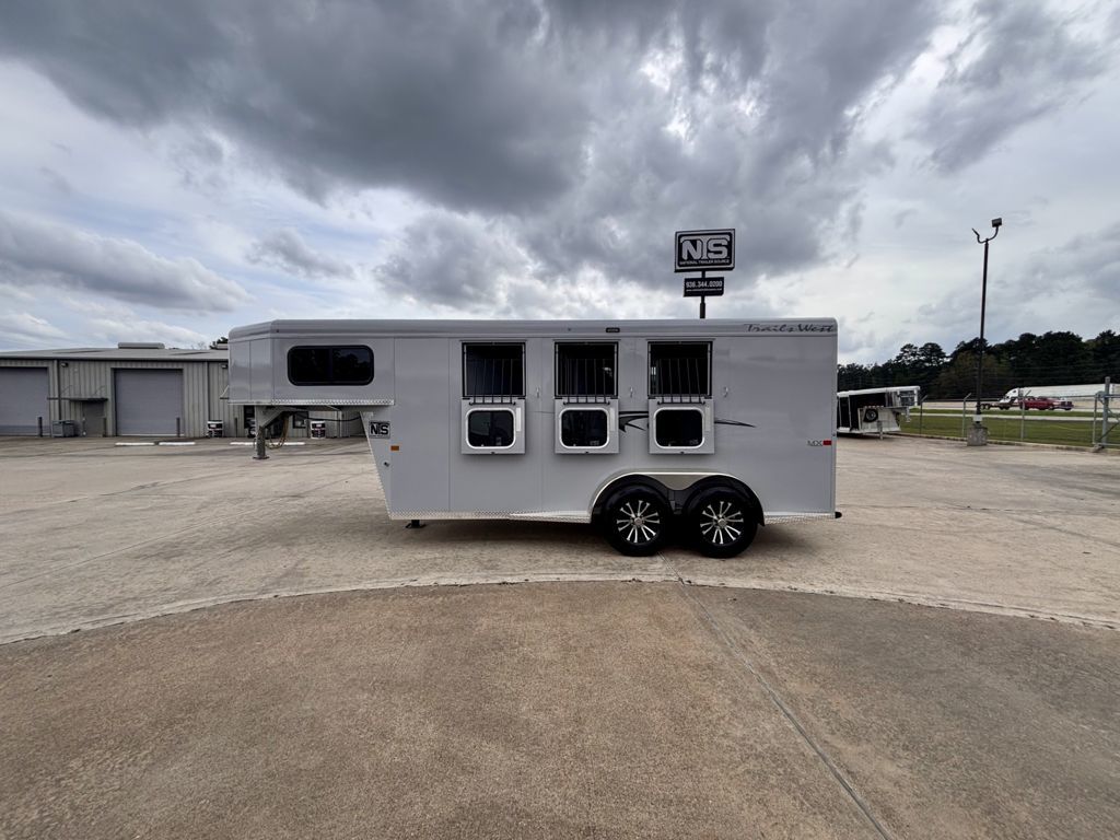 2026 Trails West 3 horse gooseneck trailer