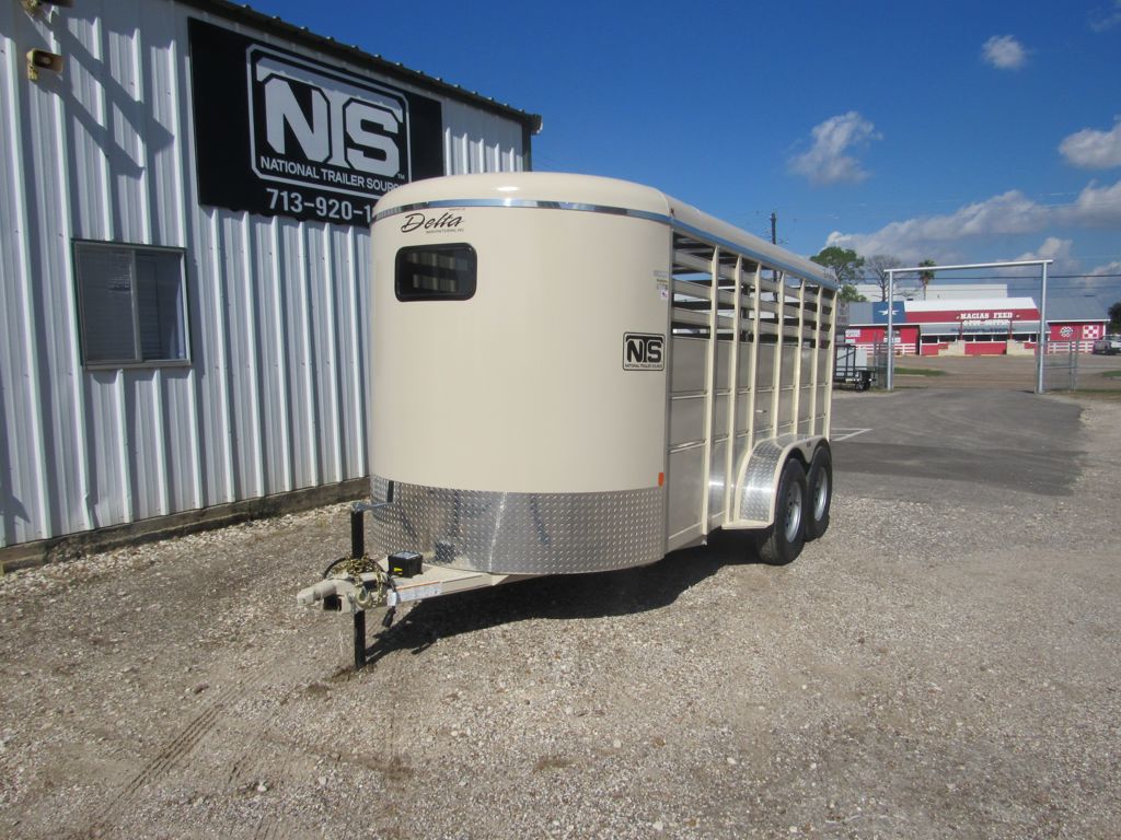 2026 Delta 16' livestock bumper pull trailer