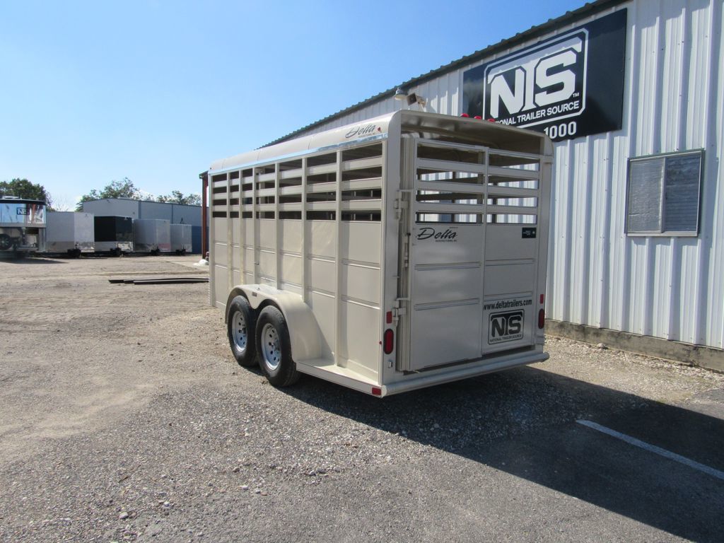 2026 Delta 16' livestock bumper pull trailer