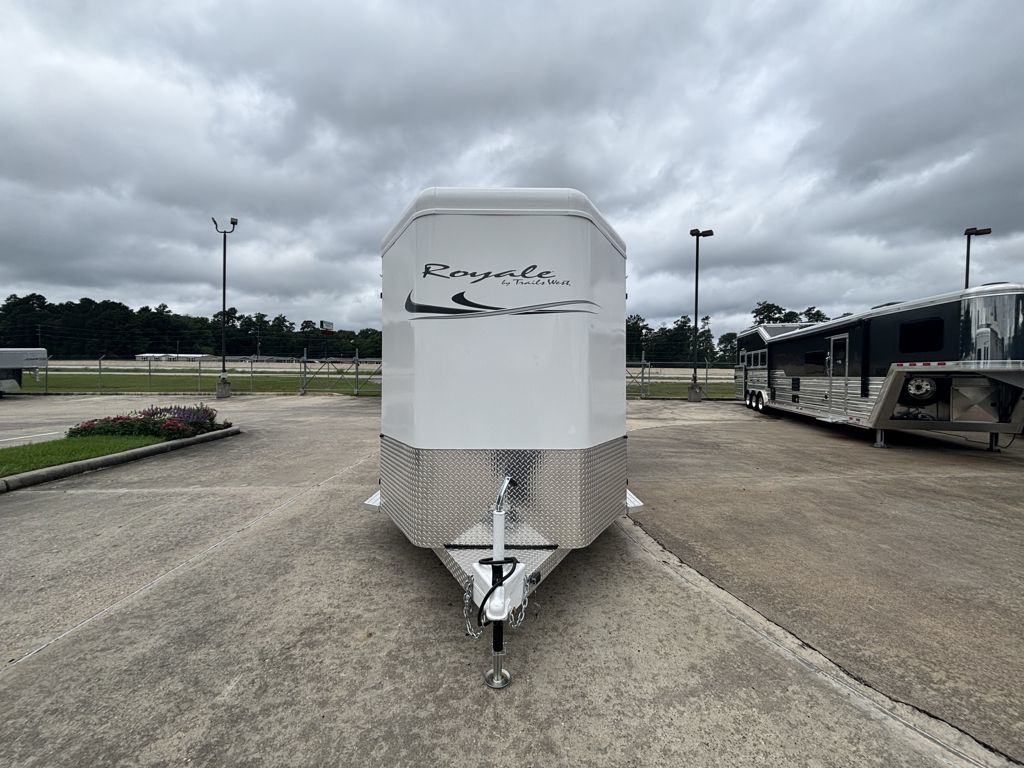 2026 Trails West 2 horse straight load bumper pull trailer