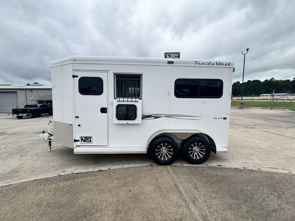 2026 Trails West 2 horse straight load bumper pull trailer