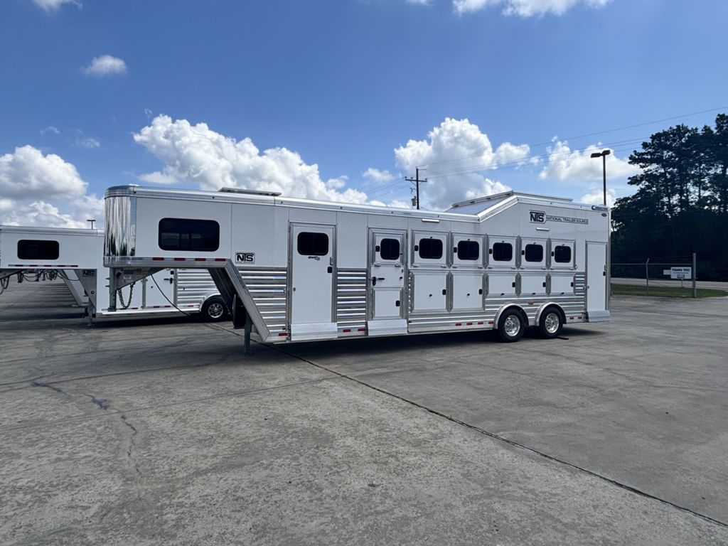 2026 Cimarron 6 Horse Gooseneck Trailer with Trainers Split Tack