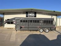 2025 Stock horse Big Bend 22' Livestock Gooseneck Trailer