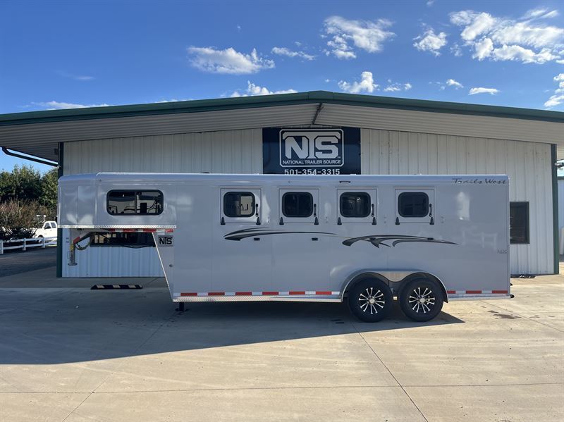 2026 Trails West 4 Horse Gooseneck Trailer
